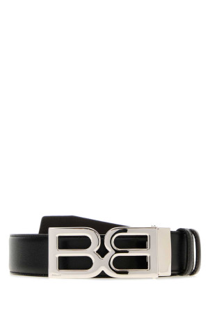 Black leather reversible belt BALLY (MBB05GVT867)