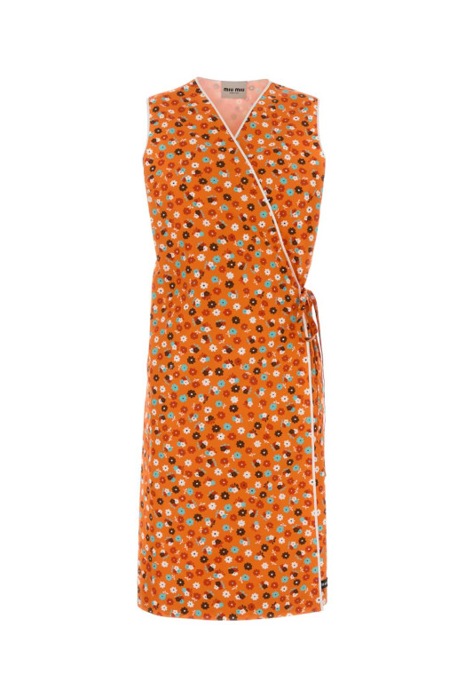 Printed poplin dress MIU MIU (MF6249SOOO19KO)