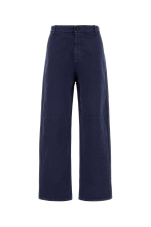 Синие брюки из габардина MIU MIU (MP1970SOOO19JY)