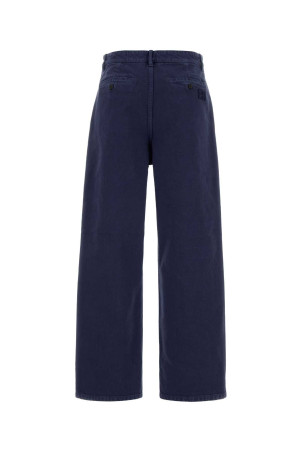 Синие брюки из габардина MIU MIU (MP1970SOOO19JY)