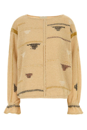 Свитер Elyron из смешанного льна с вышивкой от ISABEL MARANT (PU0884FAD2L03I)