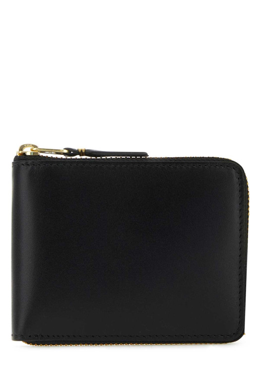 Black leather wallet Black COMME DES GARCONS (SA7100)