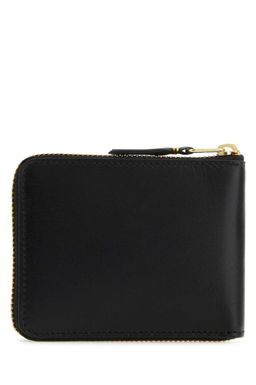 Black leather wallet Black COMME DES GARCONS (SA7100)