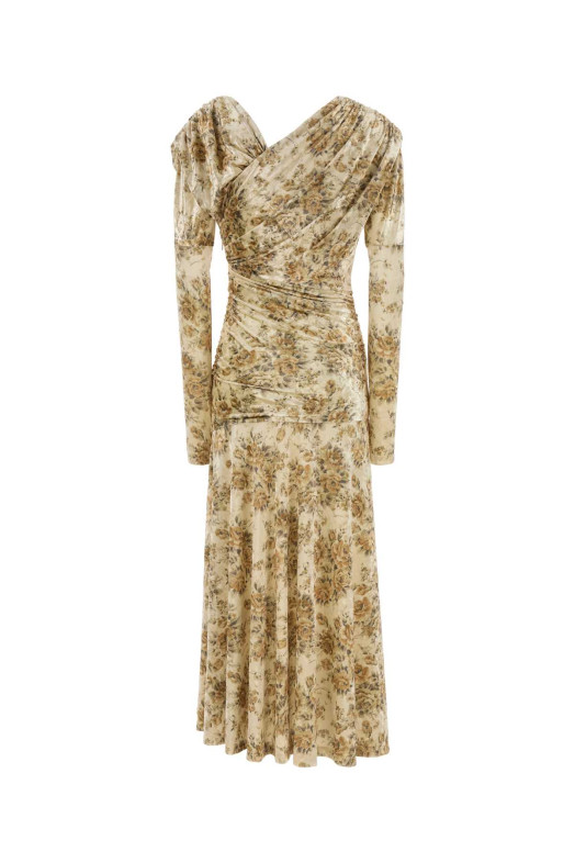 Printed velvet dress GANNI (T4373)
