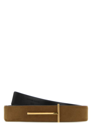 Brown suede reversible belt TOM FORD (TB330LCL504G)