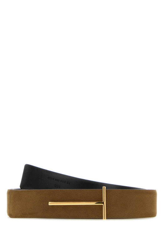 Brown suede reversible belt TOM FORD (TB330LCL504G)