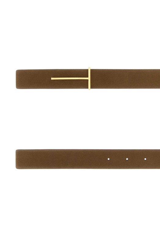 Brown suede reversible belt TOM FORD (TB330LCL504G)
