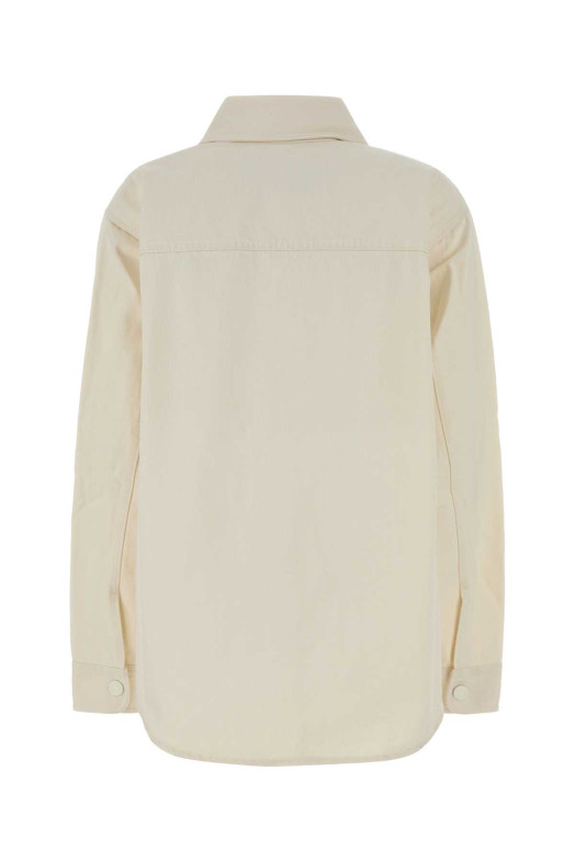 Ivory denim oversize shirt AMI (UJK897DE0126)