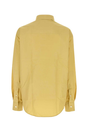 Acid green poplin shirt AMI (USH766CO0063)