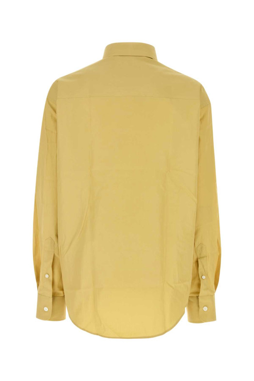 Acid green poplin shirt AMI (USH766CO0063)
