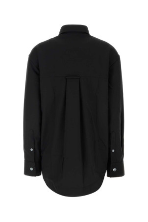 Black wool oversize shirt AMI (USH808WV0194)