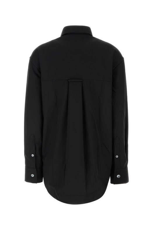 Black wool oversize shirt AMI (USH808WV0194)