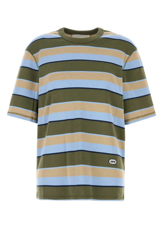 Embroidered cotton oversize t-shirt AMI (UTS369JE0209)