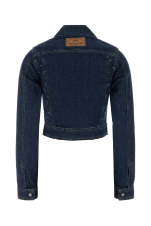 Dark blue denim jacket MARINE SERRE (WJA076ARDEN0002)