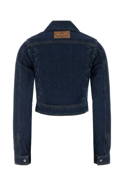 Dark blue denim jacket MARINE SERRE (WJA076ARDEN0002)