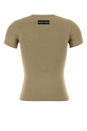 Dovre grey cotton t-shirt MARINE SERRE (WTT012ACJER0008)
