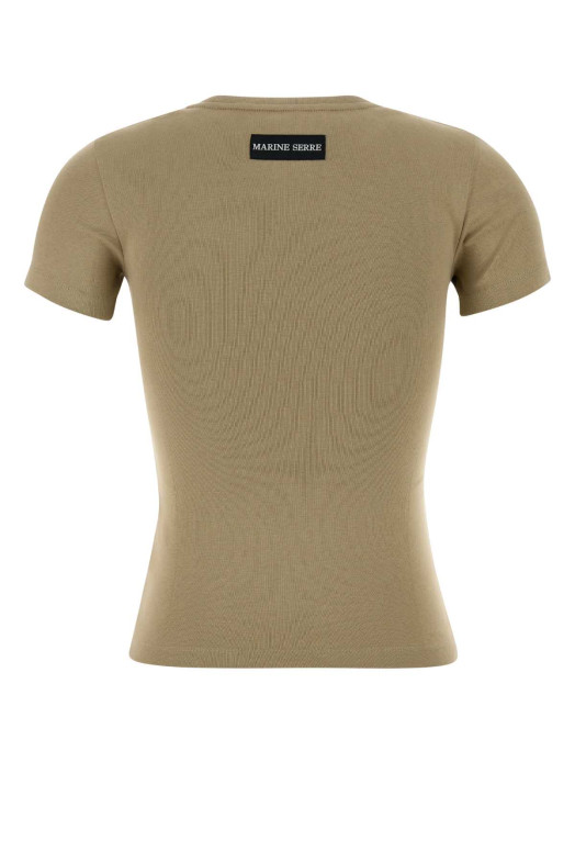 Dovre grey cotton t-shirt MARINE SERRE (WTT012ACJER0008)