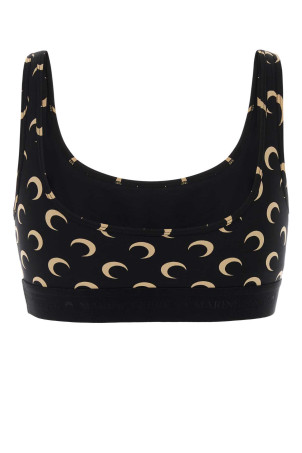 Printed stretch jersey bra MARINE SERRE (WUW055BCJER0001)