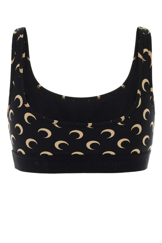 Printed stretch jersey bra MARINE SERRE (WUW055BCJER0001)