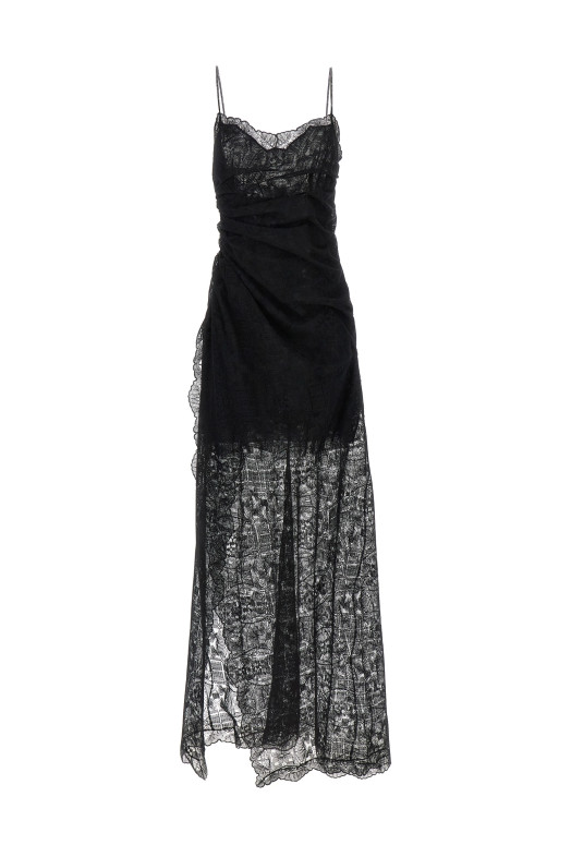Majolica lace dress Black