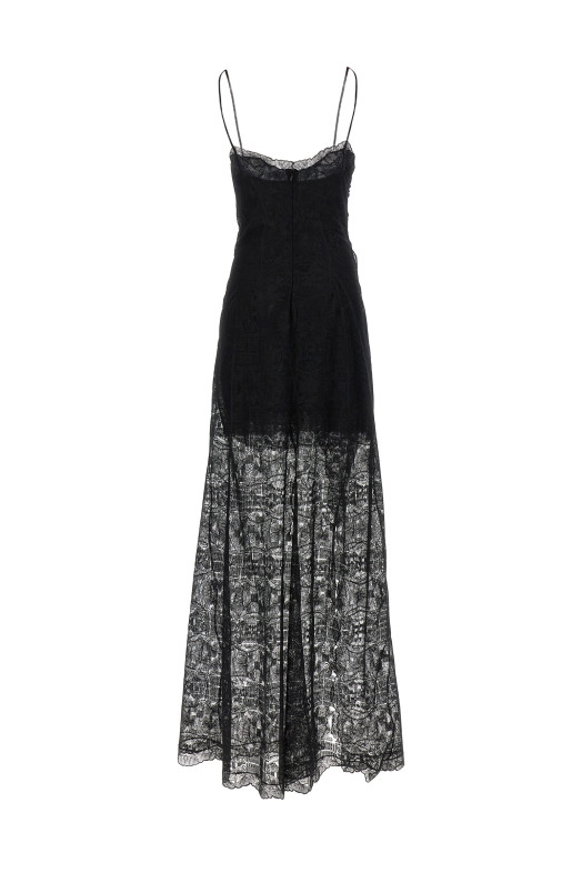 Majolica lace dress Black