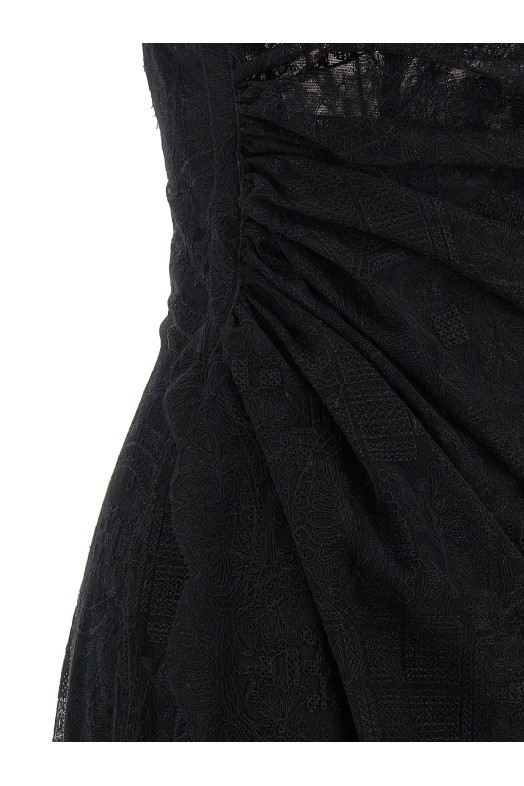 Majolica lace dress Black