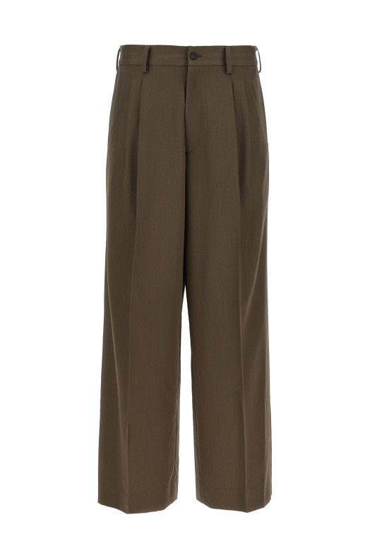 'Easy Long Wide' pants Brown