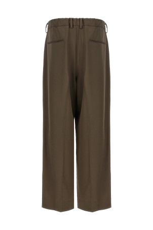 'Easy Long Wide' pants Brown