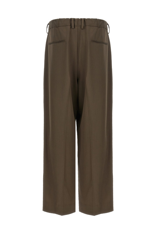'Easy Long Wide' pants Brown