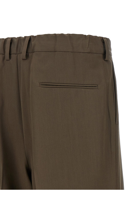 'Easy Long Wide' pants Brown