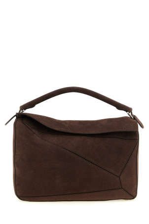 'Puzzle Edge' large shoulder bag Brown