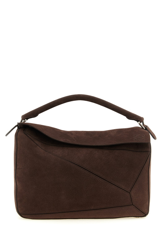 'Puzzle Edge' large shoulder bag Brown
