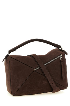 'Puzzle Edge' large shoulder bag Brown