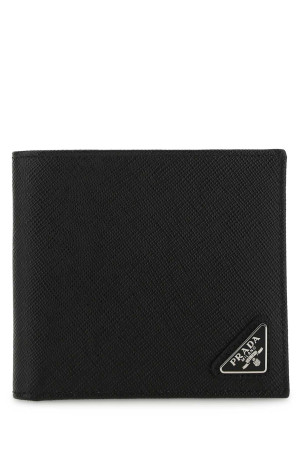 Black leather wallet Black PRADA (2MO738QHH)