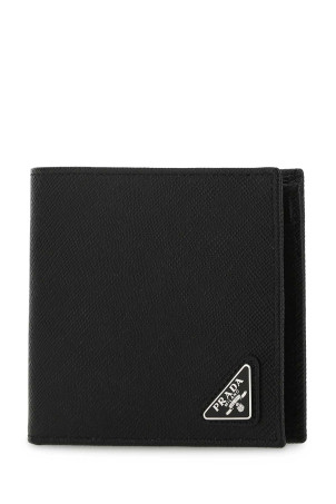 Black leather wallet Black PRADA (2MO738QHH)