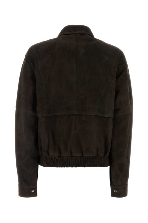 Dark brown suede jacket Brown MAGDA BUTRYM (510525)