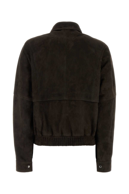 Темно-коричневая замшевая куртка Brown MAGDA BUTRYM (510525)