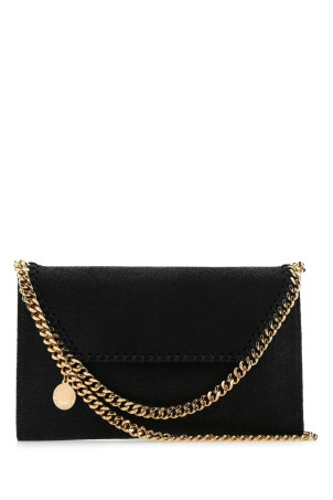 Black shaggy deer mini Falabella clutch Black STELLA McCARTNEY (581238W9355)