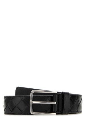 Black leather belt BOTTEGA VENETA (609182V3IM1)