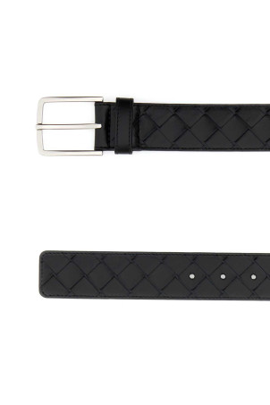 Black leather belt BOTTEGA VENETA (609182V3IM1)