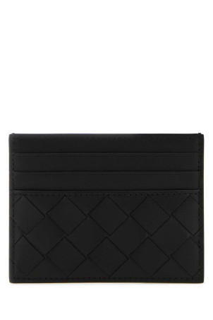 Black leather card holder BOTTEGA VENETA (743209VCPQ3)