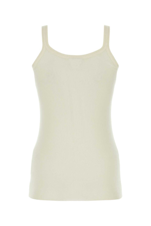 Ivory wool tank top BOTTEGA VENETA (751861V32A0)