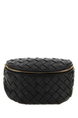 Black leather mini Padded belt bag BOTTEGA VENETA (756312V3BD2)
