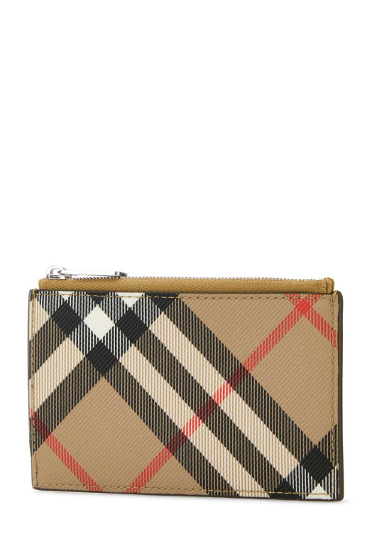 Printed canvas Check card holder BURBERRY (8091900)