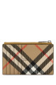 Printed canvas Check card holder BURBERRY (8091900)