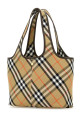 Невелика полотняна сумка для покупок з вишивкою у клітинку BURBERRY (8094685)
