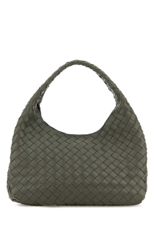 Кожаная сумка через плечо Campana цвета армейской зелени от BOTTEGA VENETA (844249V4SC0)