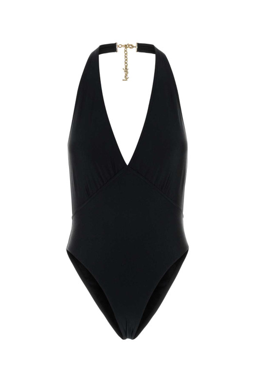 Black stretch nylon swimsuit Black SAINT LAURENT (859623Y37WN)