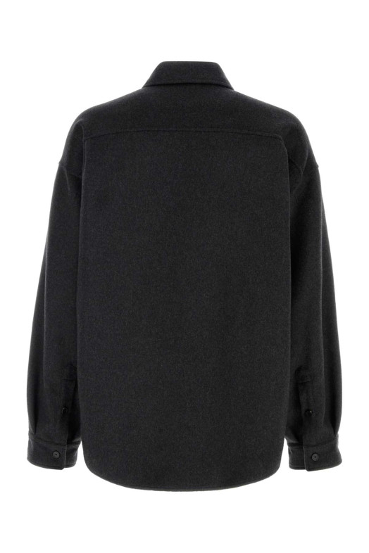 Куртка з суміші вовни та вугільно-чорного кольору BALENCIAGA (866533TUU01)