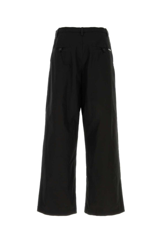 Чорні бавовняні штани з широкими штанинами, чорні, BALENCIAGA (871309TKP07)